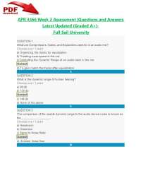 APR 3466 Week 2 Assessment |Questions and Answers Latest Updated (Graded A+)- Full Sail Un
