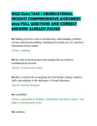 WGU D302 TASK 1 OBSERVATIONAL INSIGHTS COMPREHENSIVE ASSESSMENT 2026 FULL QUESTIONS AND CO