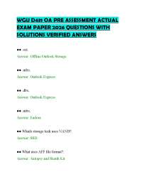 WGU D431 OA PRE ASSESSMENT ACTUAL EXAM PAPER 2026 QUESTIONS WITH SOLUTIONS VERIFIED ANSWER