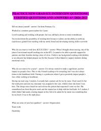 PRACTICE NEW GRAD ICU INTERVIEW QUESTIONS