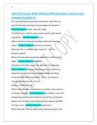 ISSA Final Exam 2025-2026 Verified Questions And Correct Answers Graded A+