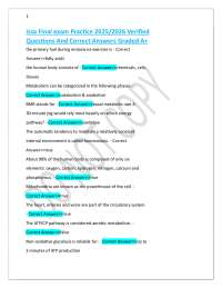 issa Final exam Practice 2025/2026 Verified Questions And Correct Answers Graded A+