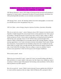 NURSING SCHOOL INTERVIEW PREP QUESTIONS