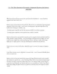 1.3 - The Three Questions of Economics – Assignment Questions And Answers 2025/2026