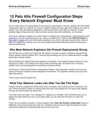 15 Palo Alto Firewall Configuration Steps Every Network Engineer Must Know