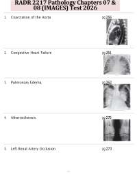 RADR 2217 Pathology Chapters 07 & 08 (IMAGES) Test 2026