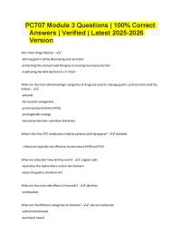 PC707 Module 3 Questions | 100% Correct Answers | Verified | Latest 2025-2026 Version