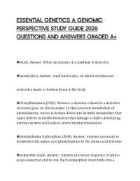ESSENTIAL GENETICS A GENOMIC PERSPECTIVE STUDY GUIDE 2026 QUESTIONS AND ANSWERS GRADED A+