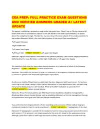 FULL PRACTICE EXAM QUESTIONS AND VERIFIED ANSWERS GRADED A+ LATEST UPDATE