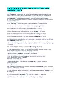 ENDEAVOR AIR FINAL EXAM QUESTIONS AND ANSWERS|2025
