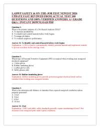 LADWP SAFETY & ON-THE-JOB TEST NEWEST 2026 UPDATE FAST REVIWED FROM ACTUAL TEST 100 QUES