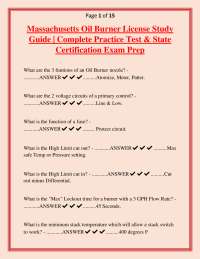Massachusetts Oil Burner License Study Guide | Complete Practice Test