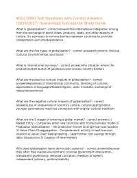 WGU D080 Test Questions with Correct Answers (2026/2027) Guaranteed Success OA Study Guide
