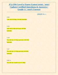 IC3 GS6 Level 2 Exam (Latest 2026 / 2027 Update) verified Questions & Answers | Grade A