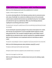 CON 2370 Exam 2 Questions with Verified Answers