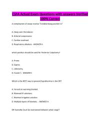CSFA Actual Exam Questions with answers Verified 100% Correct