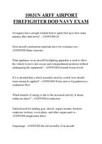 10031N ARFF AIRPORT FIREFIGHTER DOD NAVY EXAM
