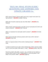 TECS 180 FINAL STUDY GUIDE – QUESTIONS AND ANSWERS | 2026 UPDATE | GRADED A+