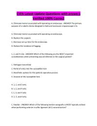 CSFA Latest Update Questions with answers Verified 100% Correct