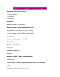 NJ Esthetics PSI Questions & Answers