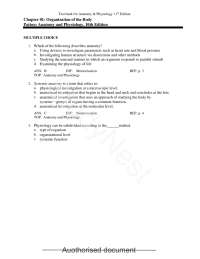 11th edition of Anatomy and Physiology