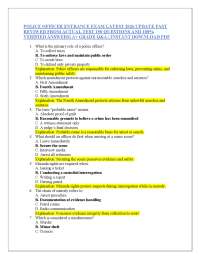 POLICE OFFICER ENTRANCE EXAM LATEST 2026 UPDATE FAST REVIWED FROM ACTUAL TEST 150 QUESTIO
