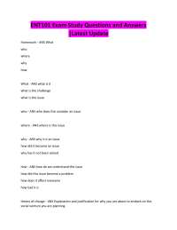 ENT101 Exam Study Questions and Answers |Latest Update