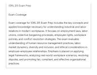 IDRL 215 Exam Prep ACTUAL EXAM LATEST UPDATE THIS YEAR QUESTIONS AND DETAILED ANSWERS This