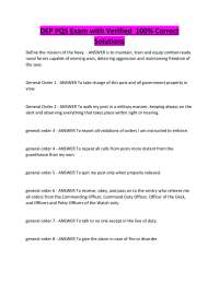 DEP PQS Exam with Verified 100% Correct Solutions