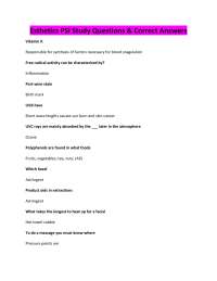 Esthetics PSI Study Questions & Correct Answers