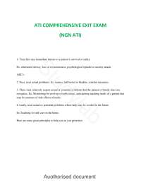 ATI Comprehensive Exit Exam (NGN ATI) Study Guide