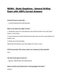NGWA - Study Questions - General Drilling Exam with 100% Correct Answers