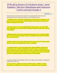 PCB 4674 Exam 2 V2 (Latest 2026 / 2027 Update) | Review Questions and Answers | 100%
