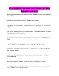 HESI General Chairside Exam Questions with Accurate Solutions