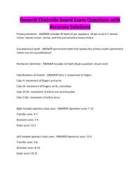 General Chairside Board Exam Questions with Accurate Solutions