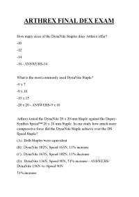 ARTHREX FINAL DEX EXAM .ARTHREX FINAL DEX EXAM