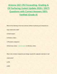 Arizona (AZ) CR2 Excavating, Grading & Oil Surfacing (Latest Update 2026 / 2027) Questions