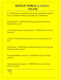 KEOLIS NORAC LATEST EXAM ,KEOLIS NORAC LATEST EXAM