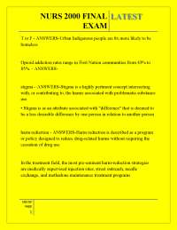 NURS 2000 FINAL LATEST EXAM ,NURS 2000 FINAL LATEST EXAM