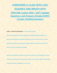 COREPOWER C1 CLASS WITH CUES, SEQUENCE AND BREATH WITH POSTURE (Latest 2026 / 2027 Update)