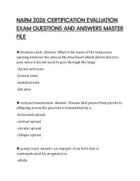NARM 2026 CERTIFICATION EVALUATION EXAM QUESTIONS AND ANSWERS MASTER FILE