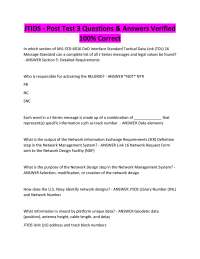 JTIDS - Post Test 3 Questions & Answers Verified 100% Correct