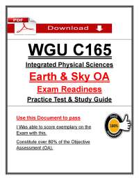 WGU C165 Earth & Sky OA Exam Questions & Answers (2026/2027) | Science | University (PDF)
