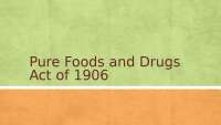 Pure Food and Drug Act of 1906