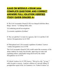 AAAE CM MODULE 4 EXAM 2026 COMPLETE QUESTIONS AND CORRECT ANSWERS FULL SOLUTION VERIFIED S