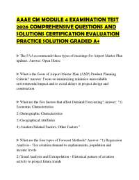 AAAE CM MODULE 4 EXAMINATION TEST 2026 COMPREHENSIVE QUESTIONS AND SOLUTIONS CERTIFICATION