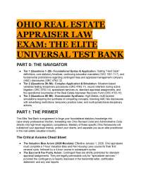 2026/2027 Ohio Real Estate Appraiser Law Exam Elite Test Bank & Practice Questions