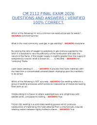 CM 2112 FINAL EXAM 2026 QUESTIONS AND ANSWERS | VERIFIED 100% CORRECT.