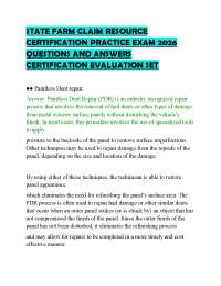 STATE FARM CLAIM RESOURCE CERTIFICATION PRACTICE EXAM 2026 QUESTIONS AND ANSWERS CERTIFICA