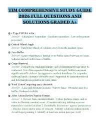 TIM COMPREHENSIVE STUDY GUIDE 2026 FULL QUESTIONS AND SOLUTIONS GRADED A+